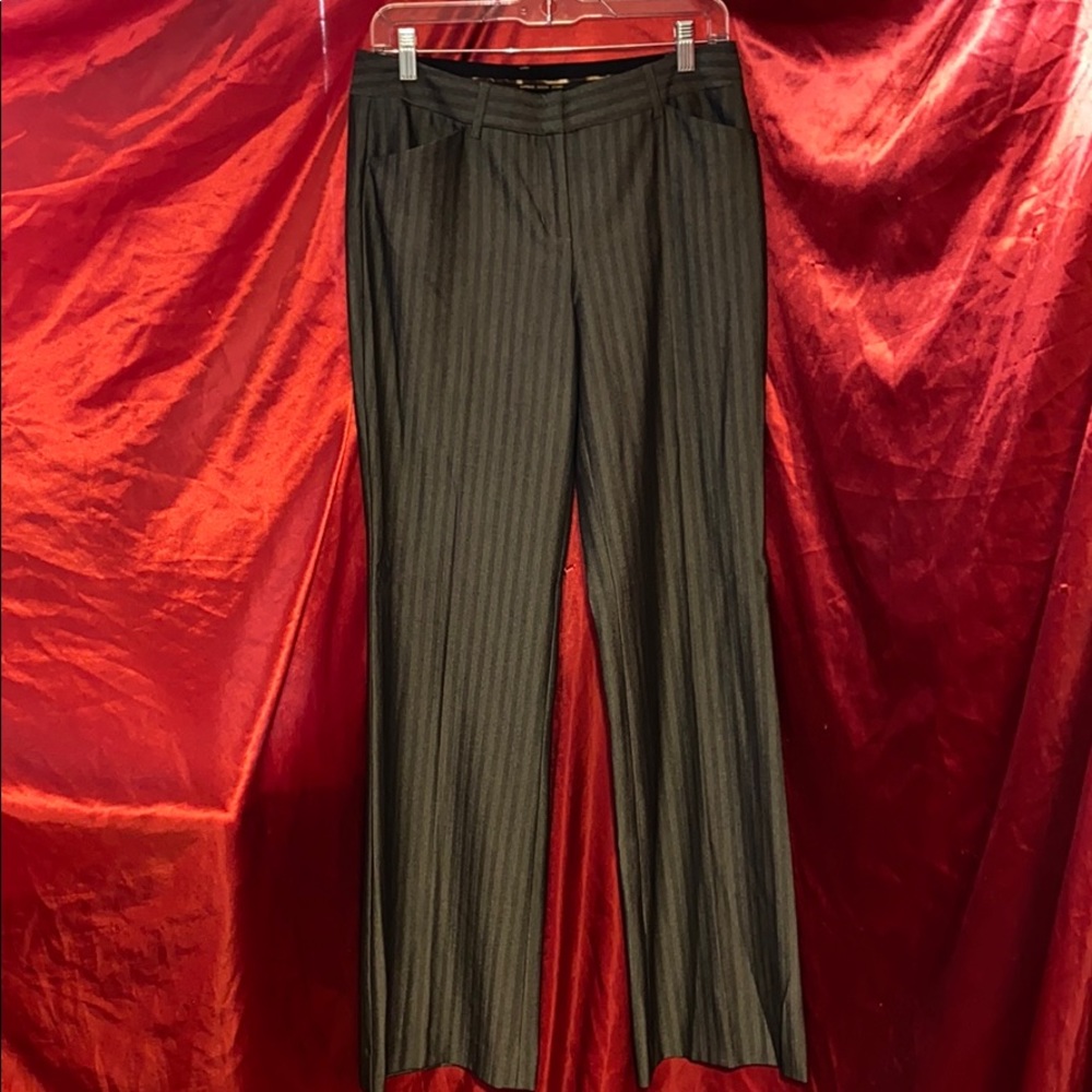 Express Black & Gray Stripe Dress Pants